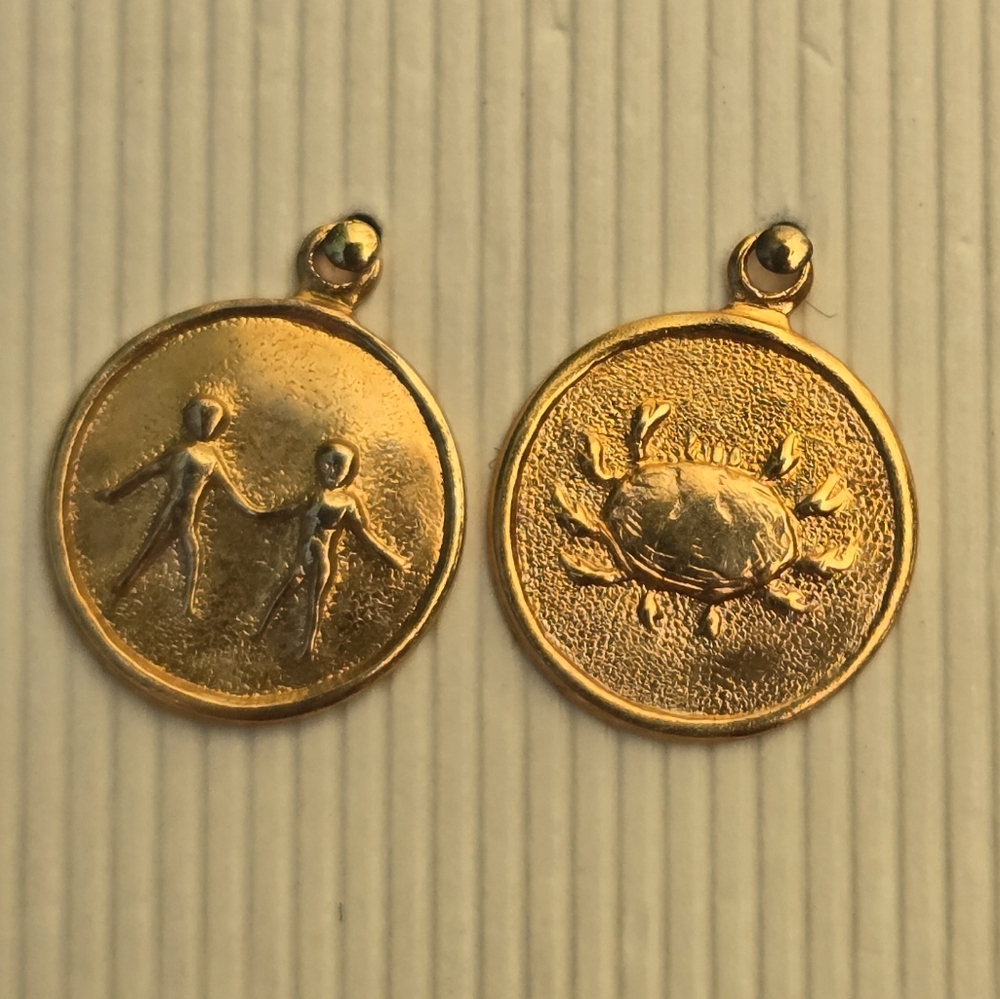 Gold Zodiac Pendant Necklace You Choose 1 - Picture 6 of 12